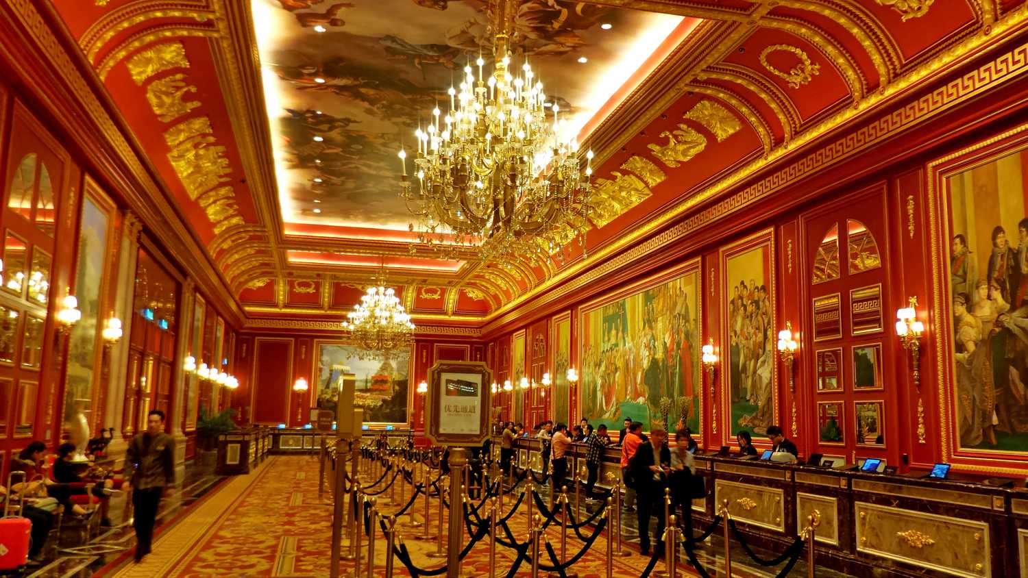 Parisian Macao reception desk Parisian Macao reception desk